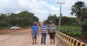 Finalização das obras da ponte de concreto em Aturiaí