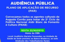 Audiência Pública sobre o Plano de Aplicação de Recurso (PAR) da Política Nacional Aldir Blanc (PNAB)