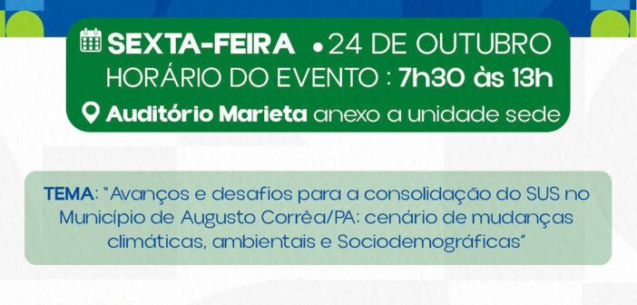 II PLENÁRIA MUNICIPAL DE SAÚDE- AUGUSTO CORRÊA